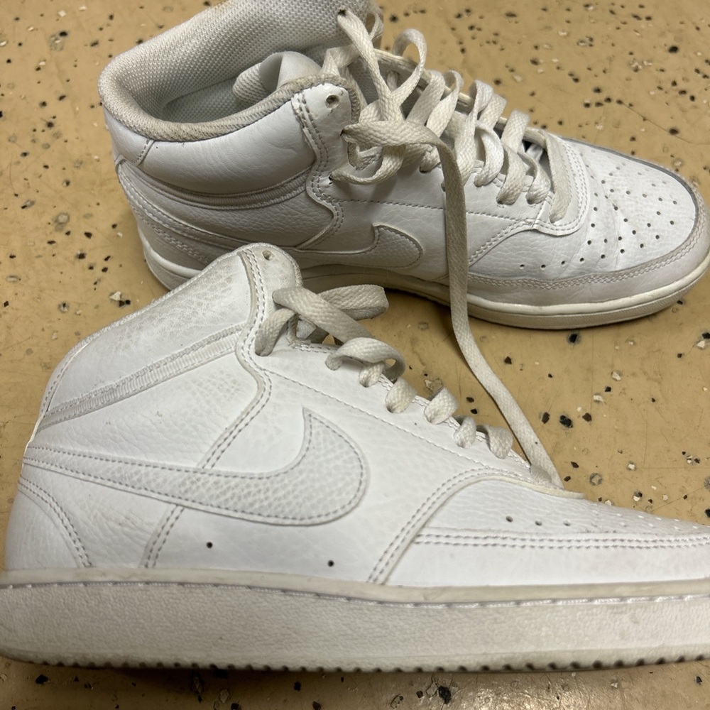 Nike white air forces